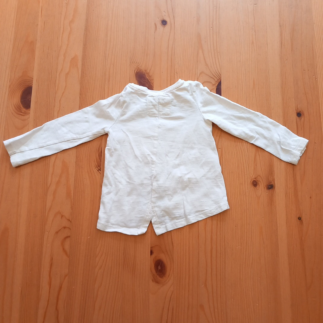 Yeah Girl! Patterned Long Sleeve Top - Girls 9-12 months - TU