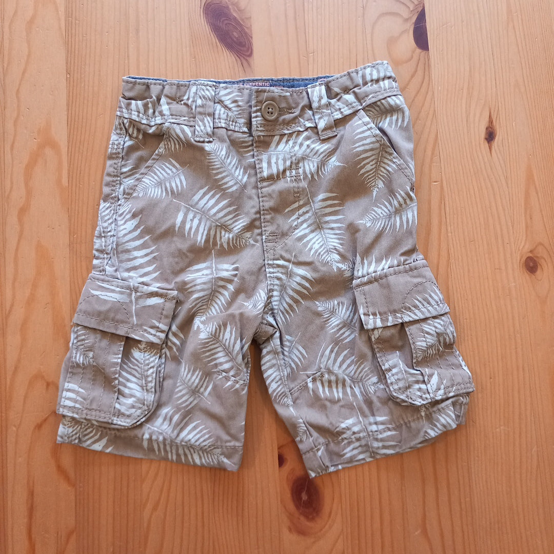 Beige Leaf Print Shorts - Boys 18-24 months - M&S