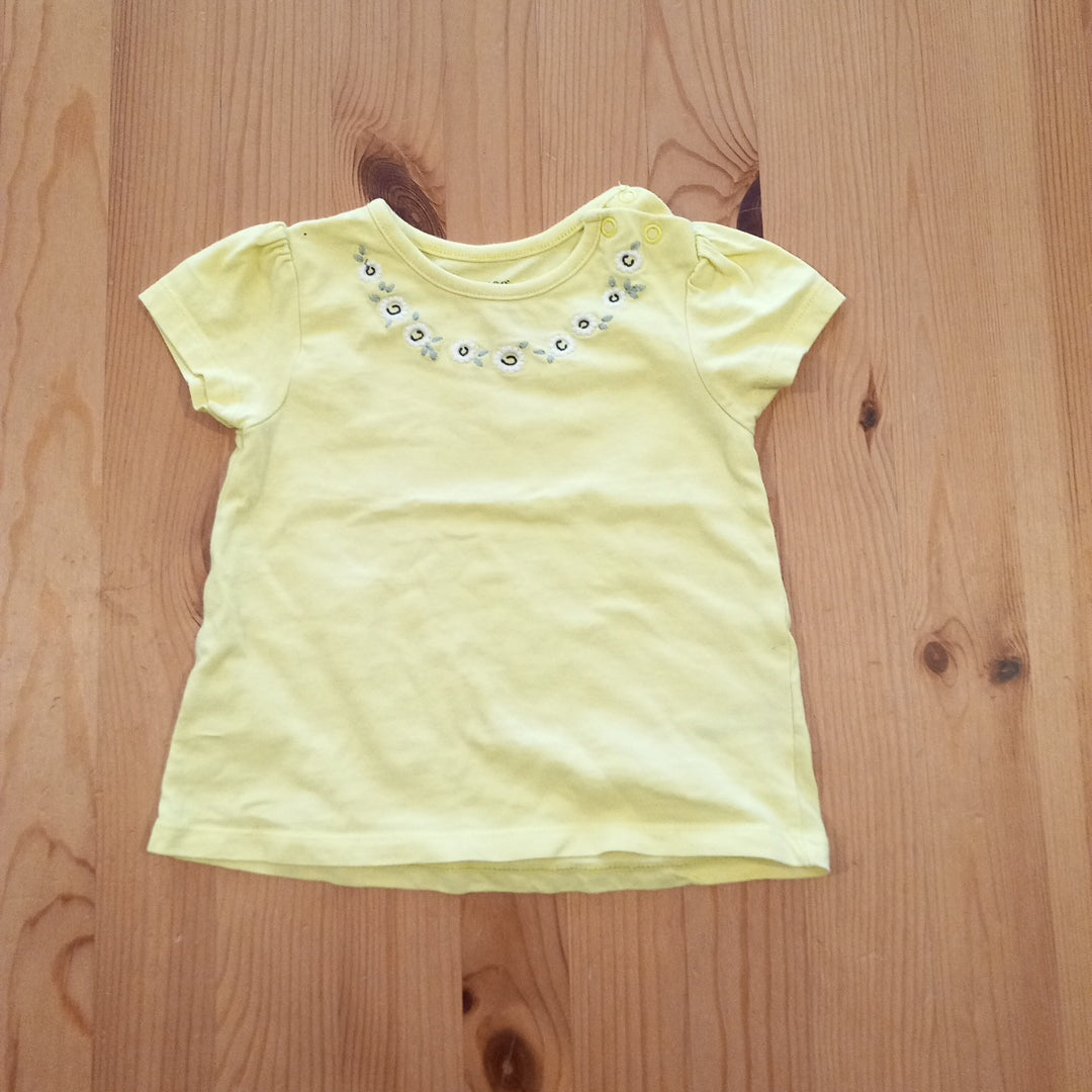 Yellow Flower T-Shirt - Girls 9-12 months - Nutmeg