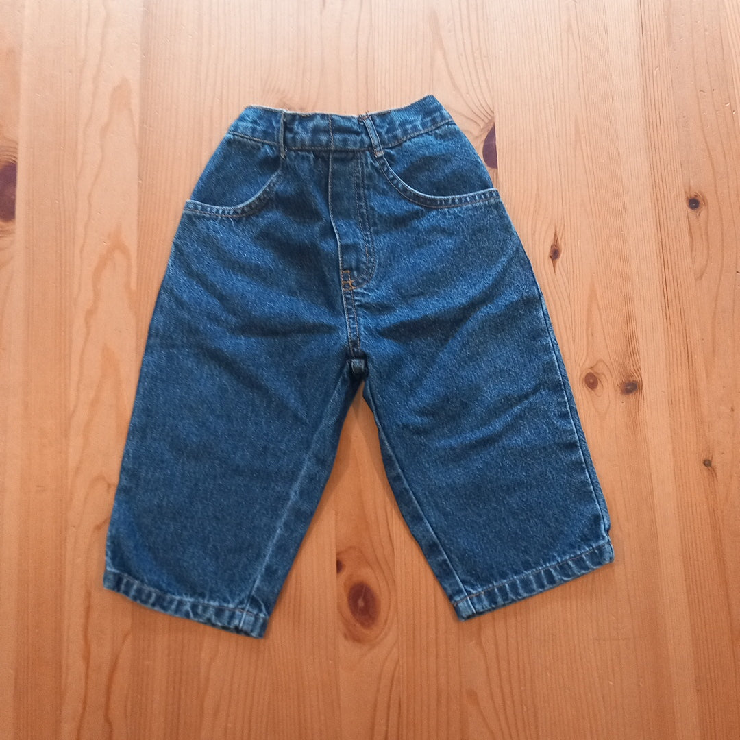 Blue Wide Leg Jeans - Unisex 9-12 months - Tesco