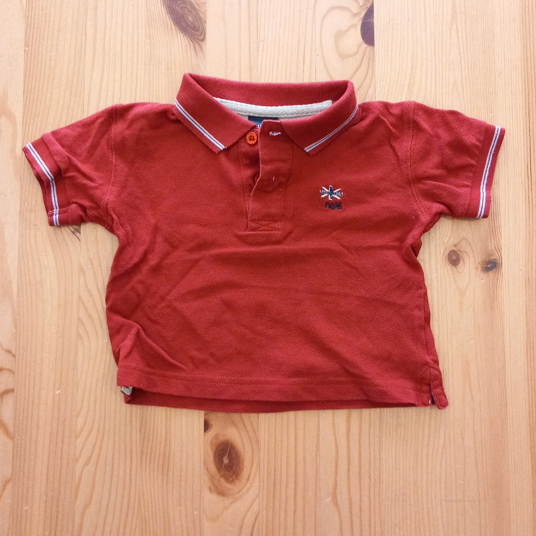 Dark Red Polo Shirt - Boys 6-9 months - Next