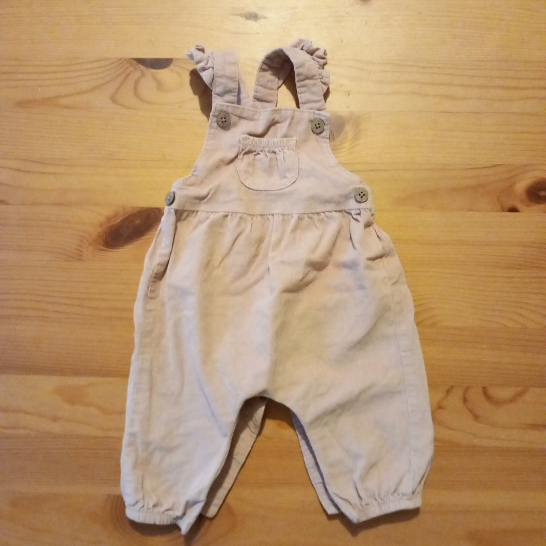 Light Pink Thin Cord Dungarees - Girls up to 3 months - F&F