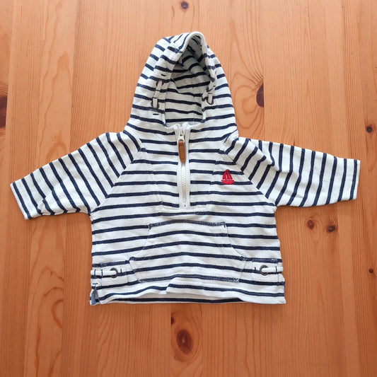 Navy And White Stripe Boat Hoodie - Boys 3-6 months - Next