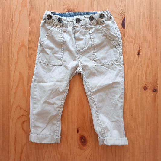 Cream Trousers (no braces) - Boys 12-18 month - Next