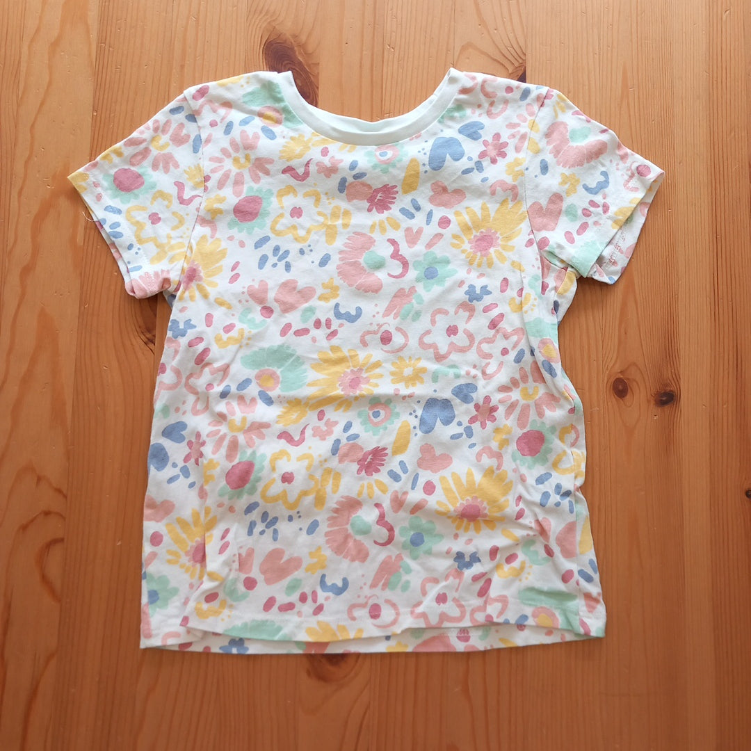Pastel Floral T-Shirt - Girls 5-6 years - Nutmeg