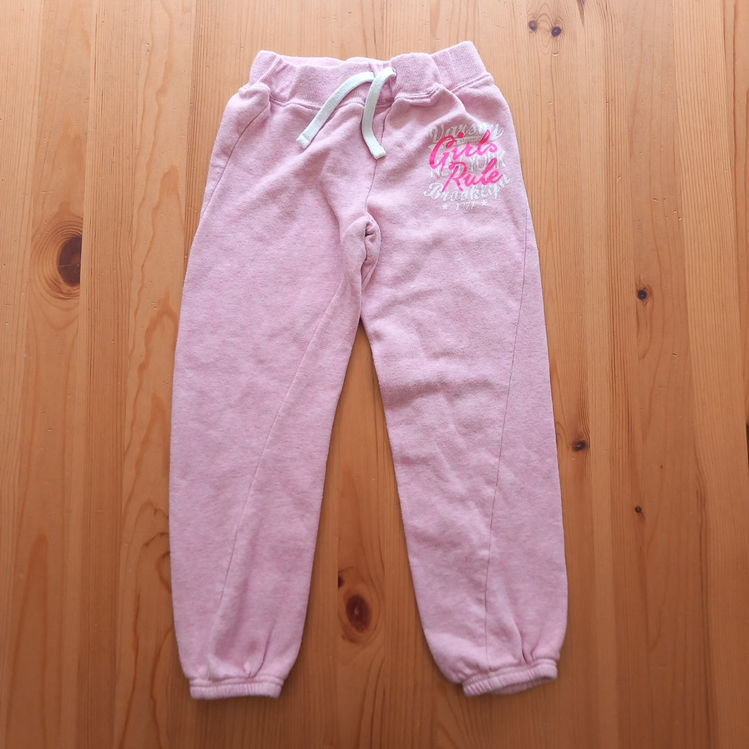 Pink 'Girls Rule' Joggers (some light washwear) - Girls 8-9 years - Young Dimensions