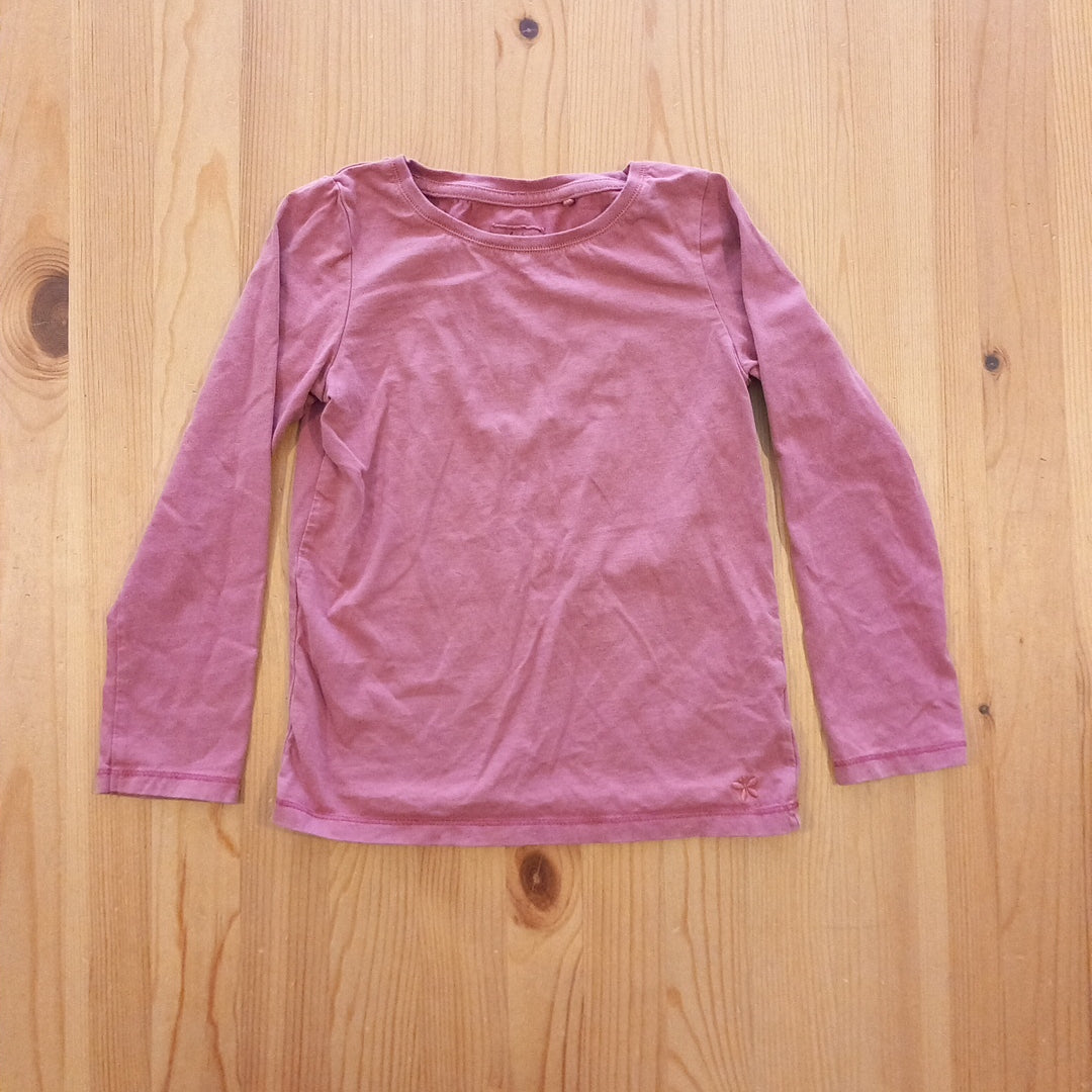 Playwear (small hole by seam) Long Sleeve Pink Top - Girls 7 years - Next
