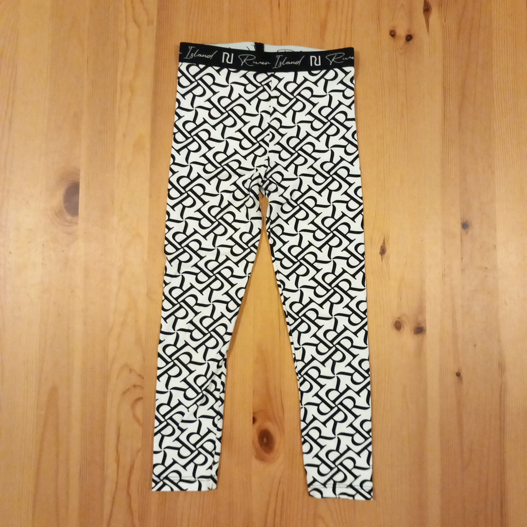 Black And White Leggings - Girls 7-8 years - River Island