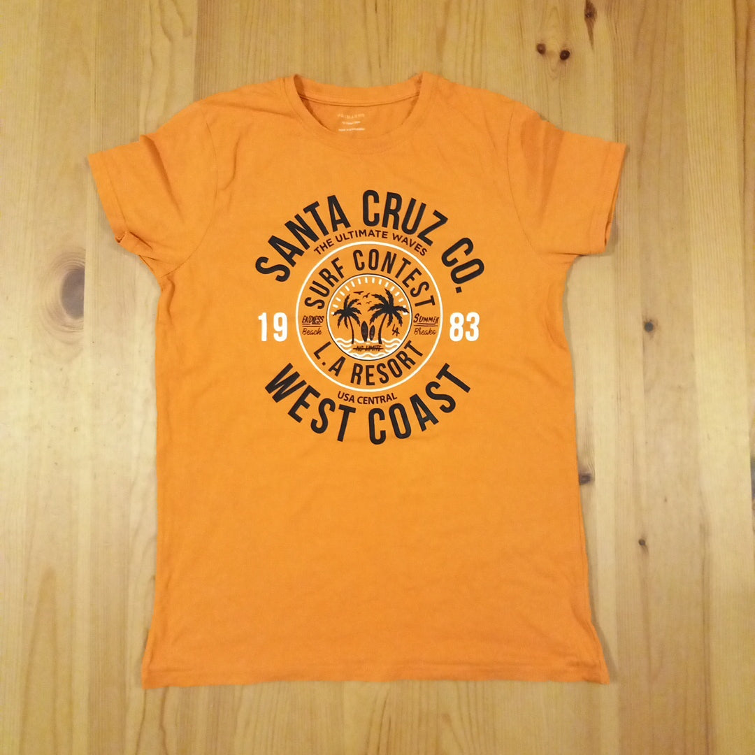 Orange Santa Cruz T-Shirt (a few faint marks) - Boys 12-13 years - Primark