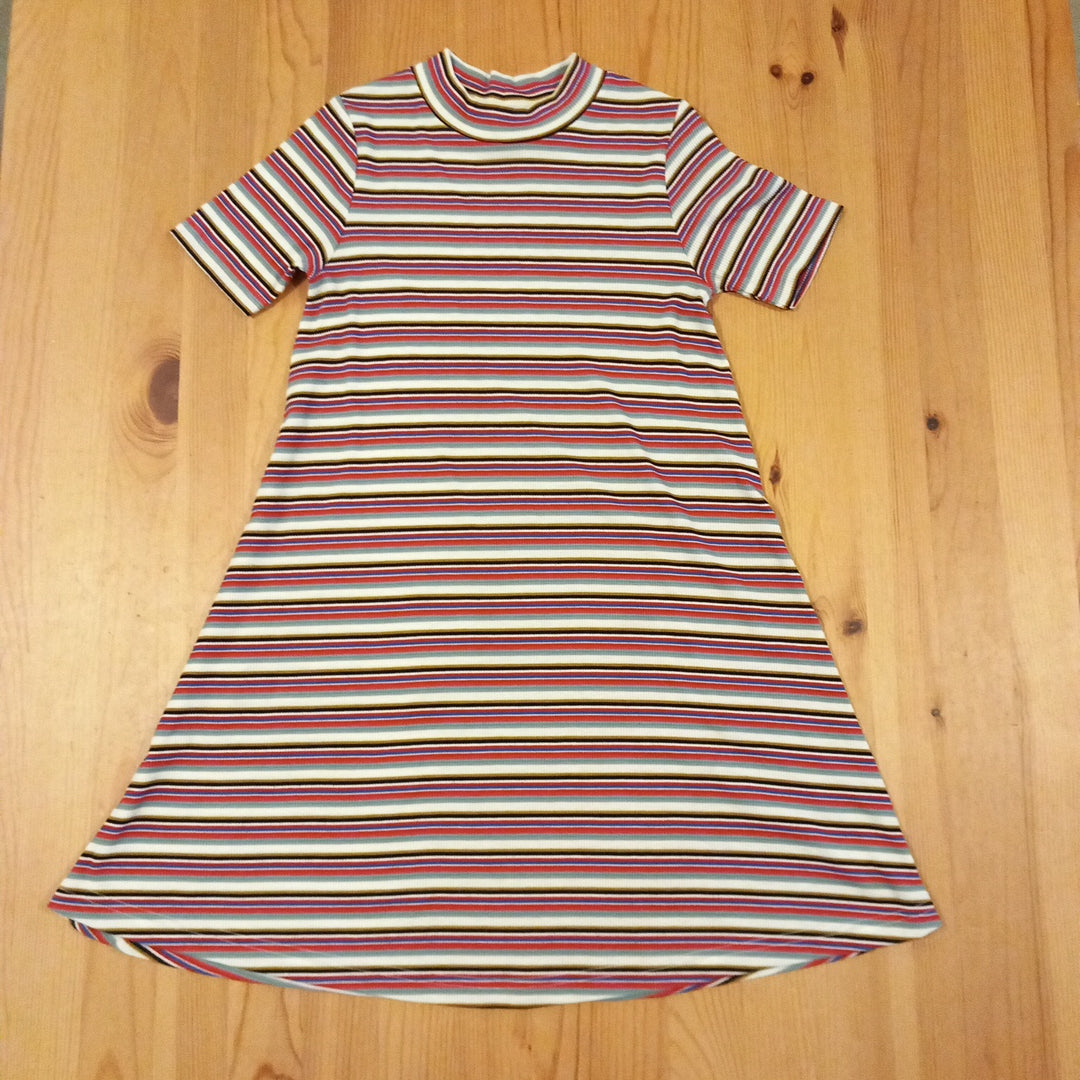 Striped Ribbed T-Shirt Dress - Girls 10 years - TU
