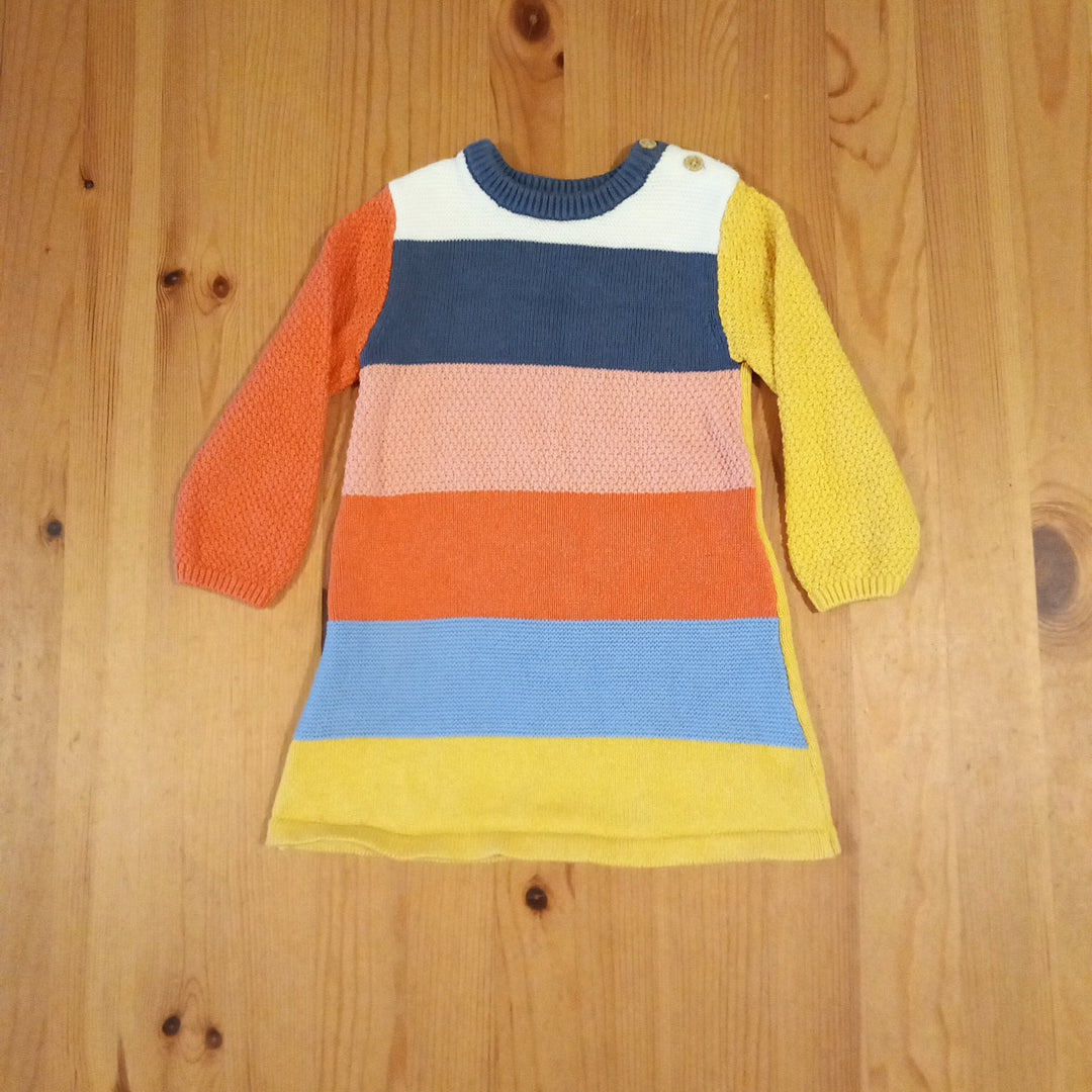 Colourful Knitted Tunic - Girls 9-12 months - Nutmeg