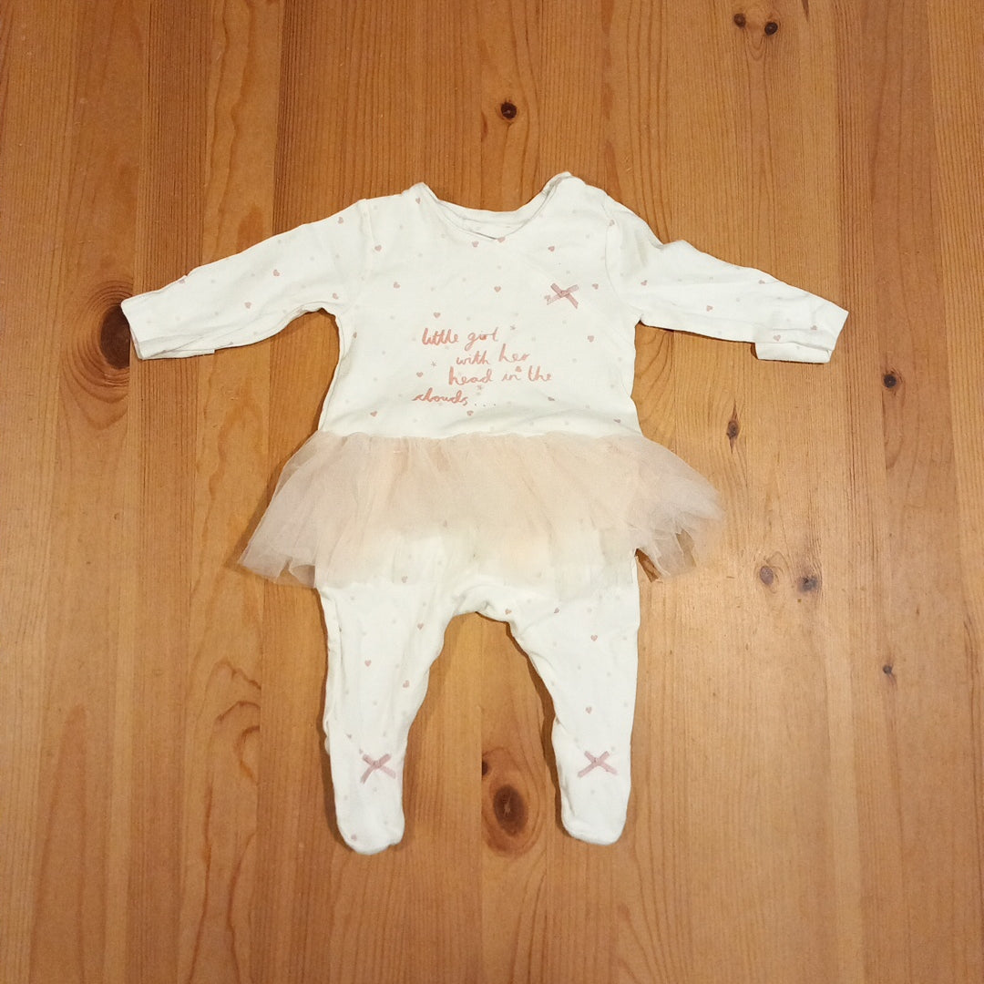 Mothercare Baby Girl Grows Tutu Babygrow Girls 1-3 Months Mothercare