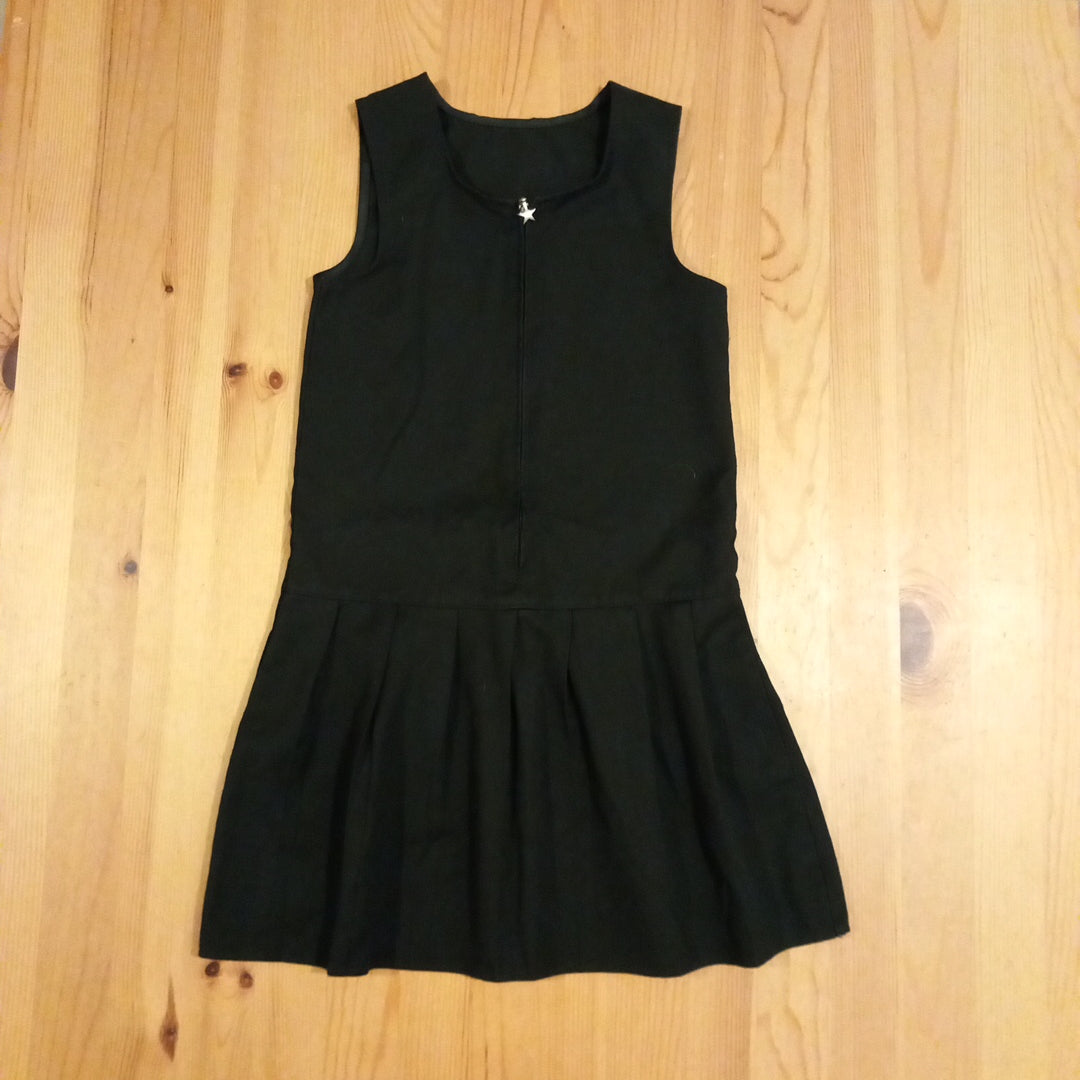 Girls black outlet school pinafore