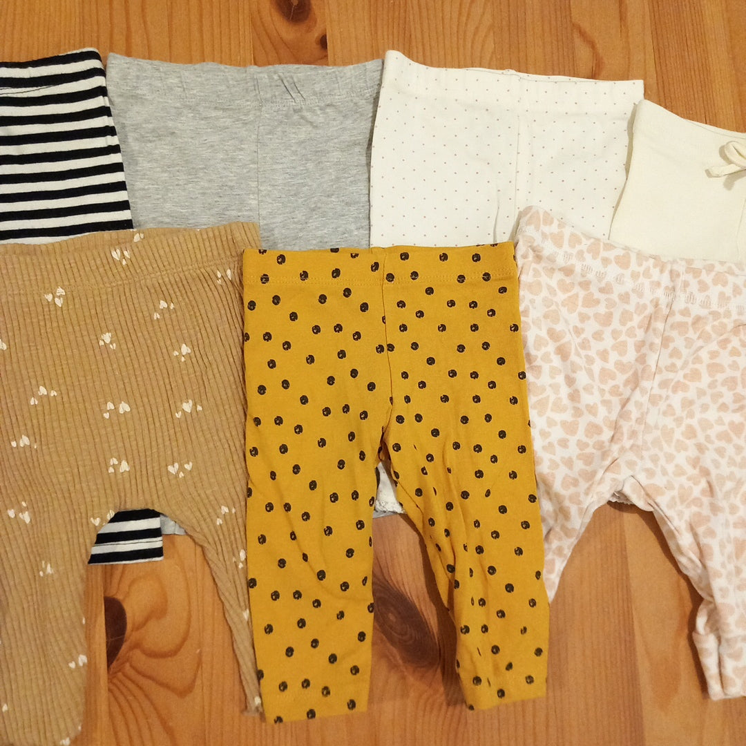 7 x Pairs Of Leggings - Girls 0-3 months - Mixed Brands