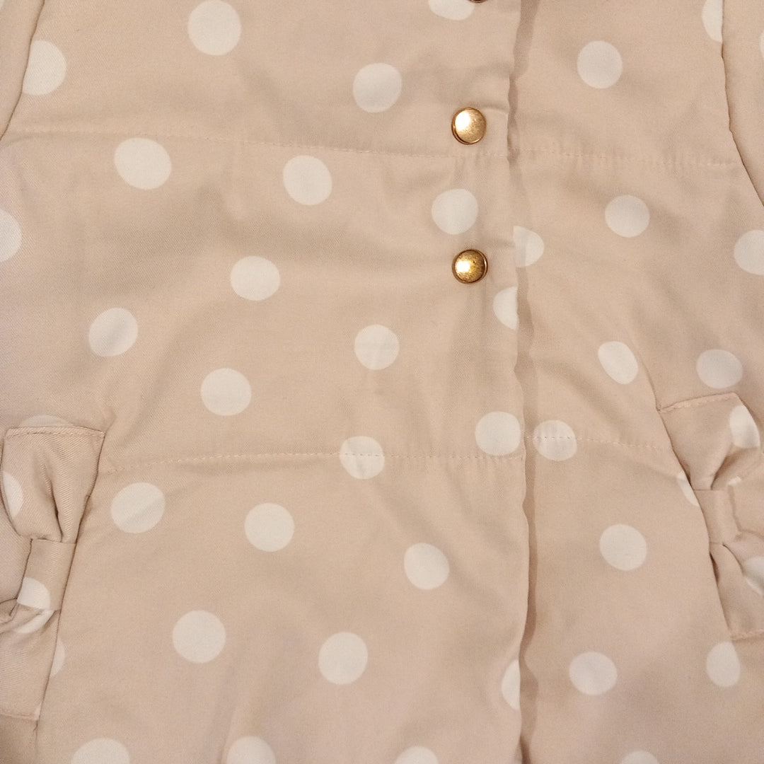 Light Pink White Spots Thick Coat - Girls 12 months - La Redoute