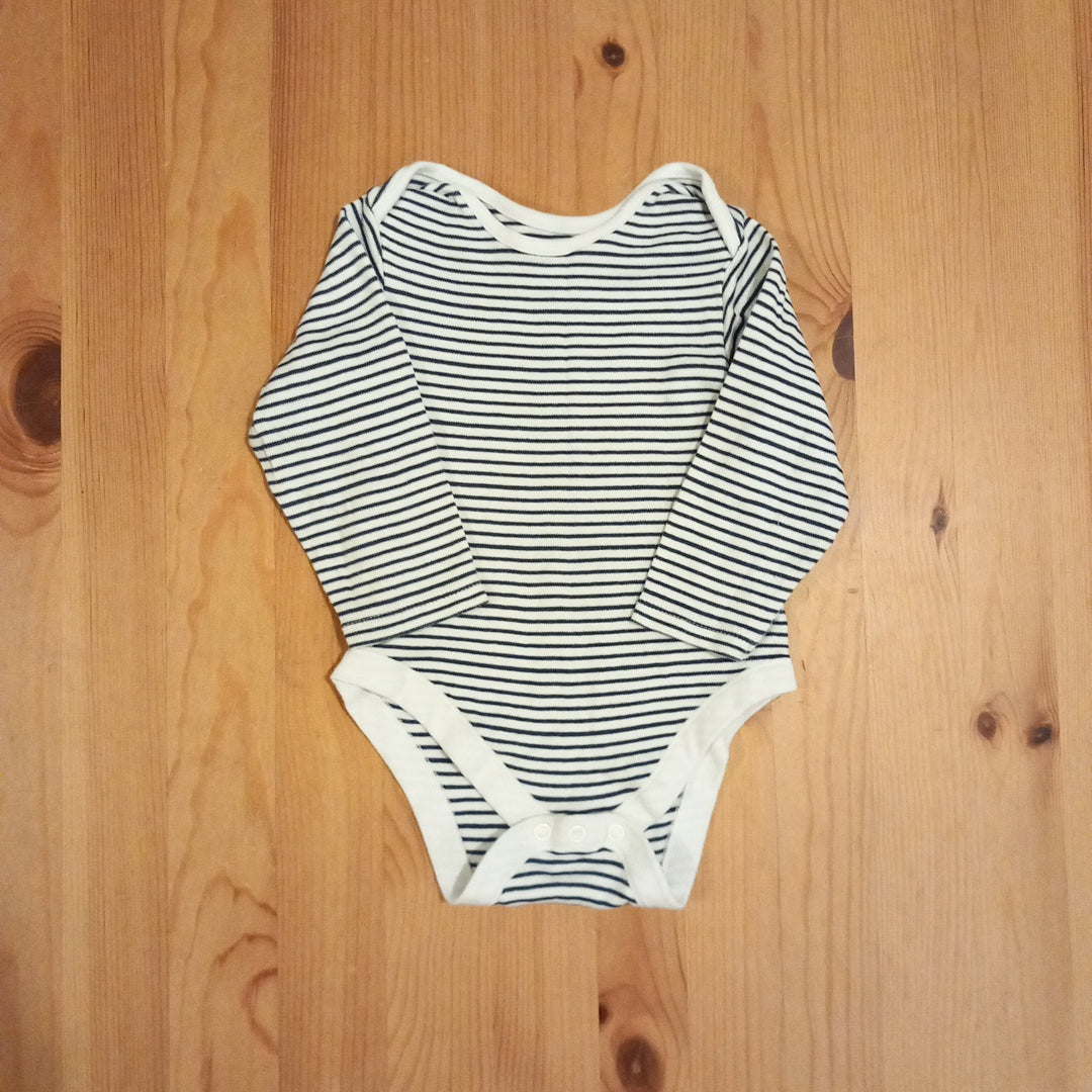 Denim Pinafore & Long Sleeve Bodysuit - Girls 12-18 months - M&S