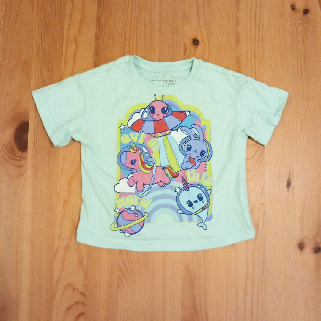 Mint 'Out Of This World' Shorts Pyjamas - Girls 18-24 months - Next