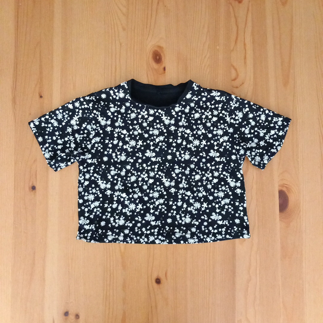Floral Oversized Cropped/Short T-Shirt - Girls 8-9 years - George