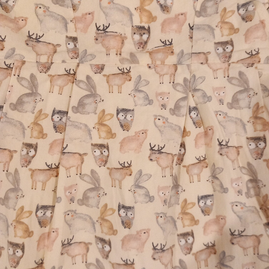 Lined Short Sleeve Animals Dress - Girls 6-9 months - Next