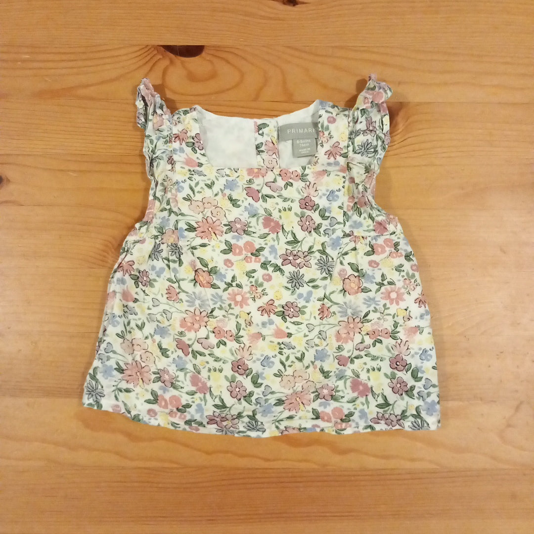 Floral Lined Sleeveless Top - Girls 6-9 months - Primark