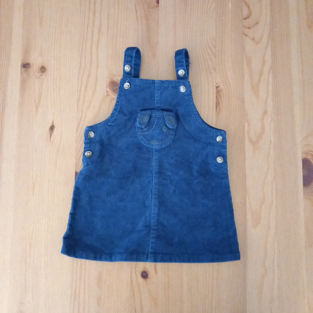 Navy Corduroy Pinafore Dress - Girls 6-9 months - John Lewis