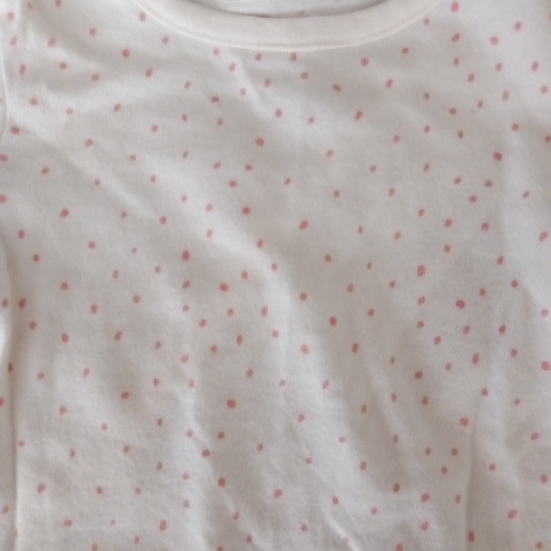 Pink Bambi Pinafore & Long Sleeve Top - Girls 0-3 months - Nutmeg