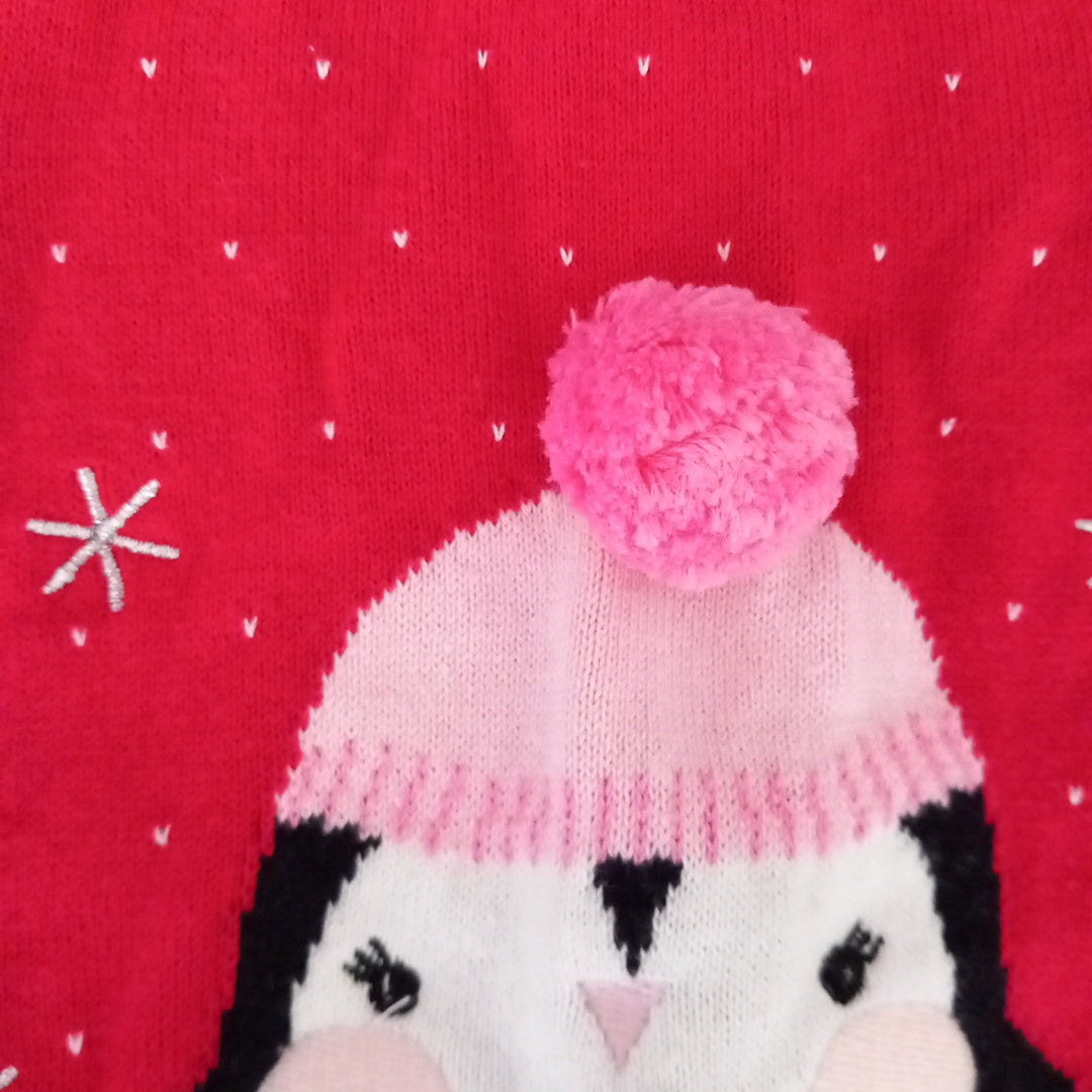 Red Penguin Dress - Girls 0-3 months - Mini Club