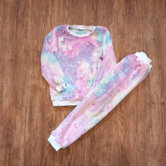 Colourful Unicorns & Stars Long Sleeve Top & Trousers - Girls 6 Years - Foshan YX Apparel Co