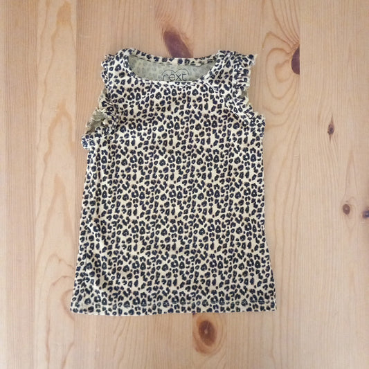 Leopard Print Sleeveless Top - Girls 5-6 years - Next