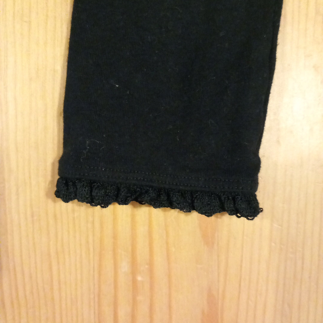 Black Leggings With Feature Hem - Girls 3-4 years - Next