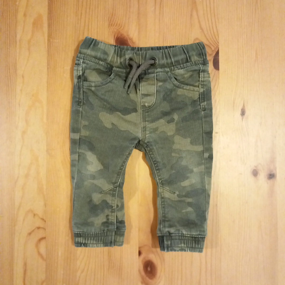 Distressed Look Camo Print Trousers - Boys 6-9 months - Matalan