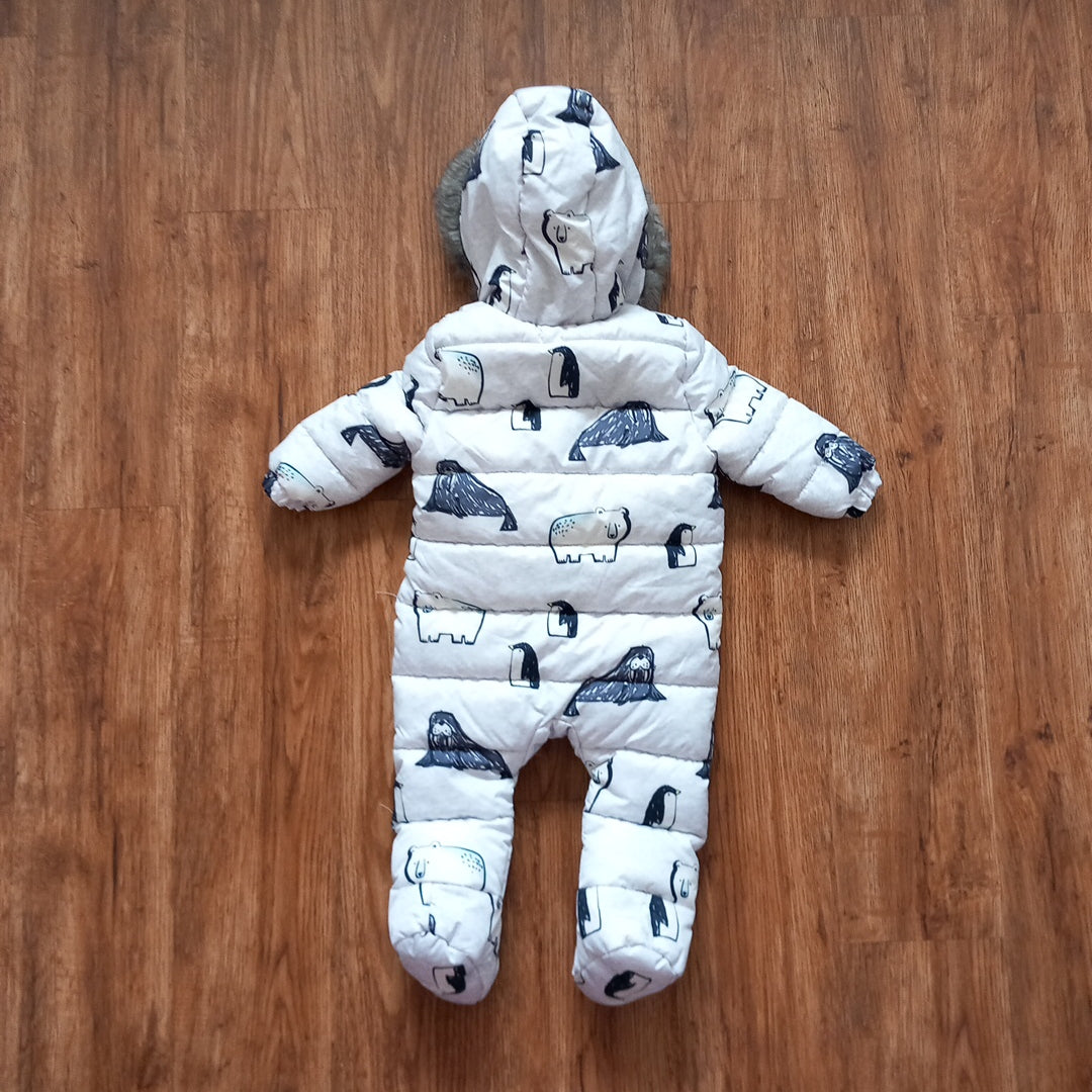 Grey Animals Snowsuit - Unisex 6-9 months - F&F