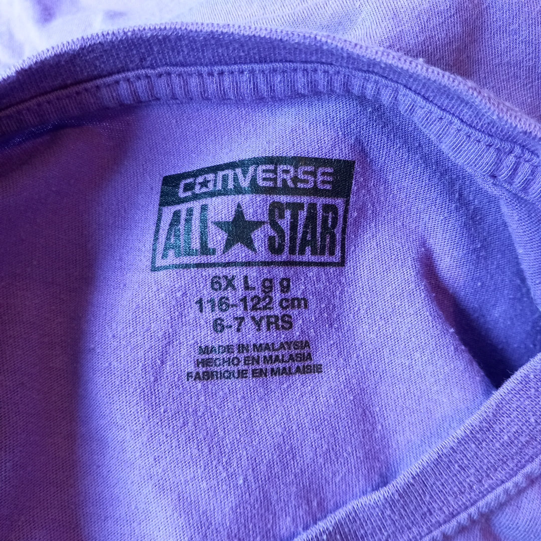 Purple Converse T-Shirt - Girls 6-7 years - Converse