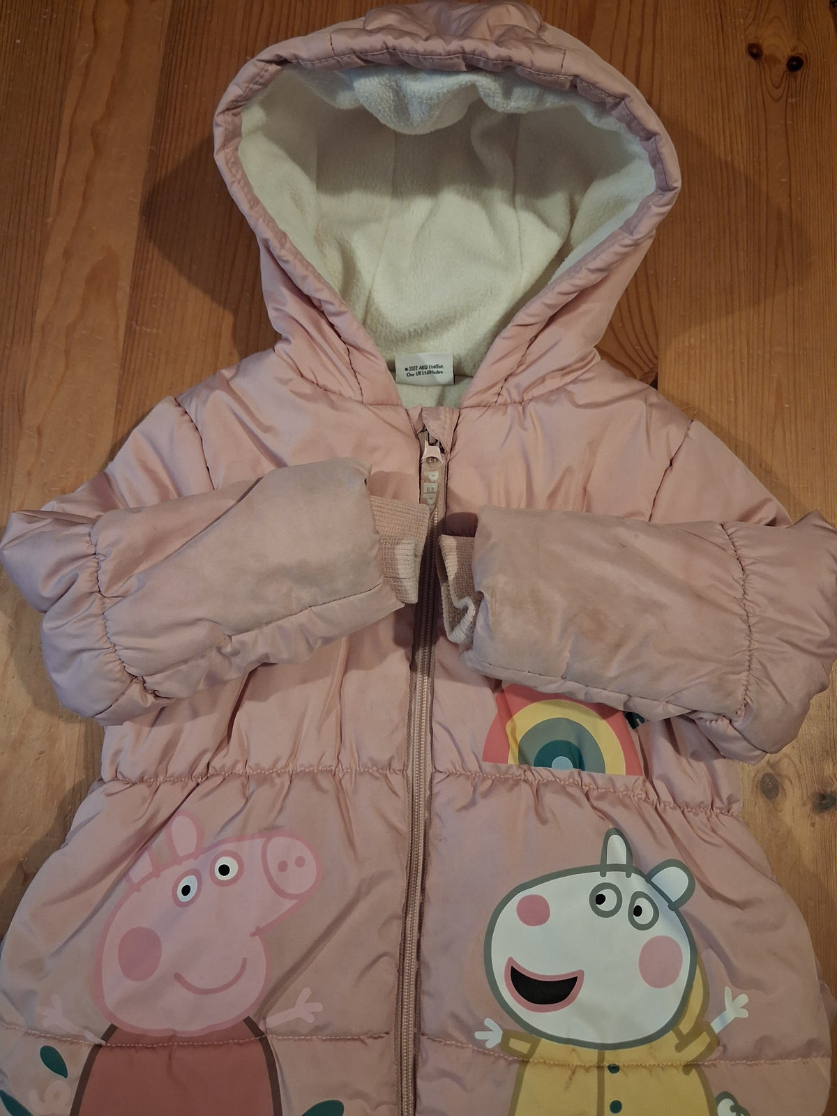 Light Pink Peppa Pig Padded Coat - Girls 3-4 years - George