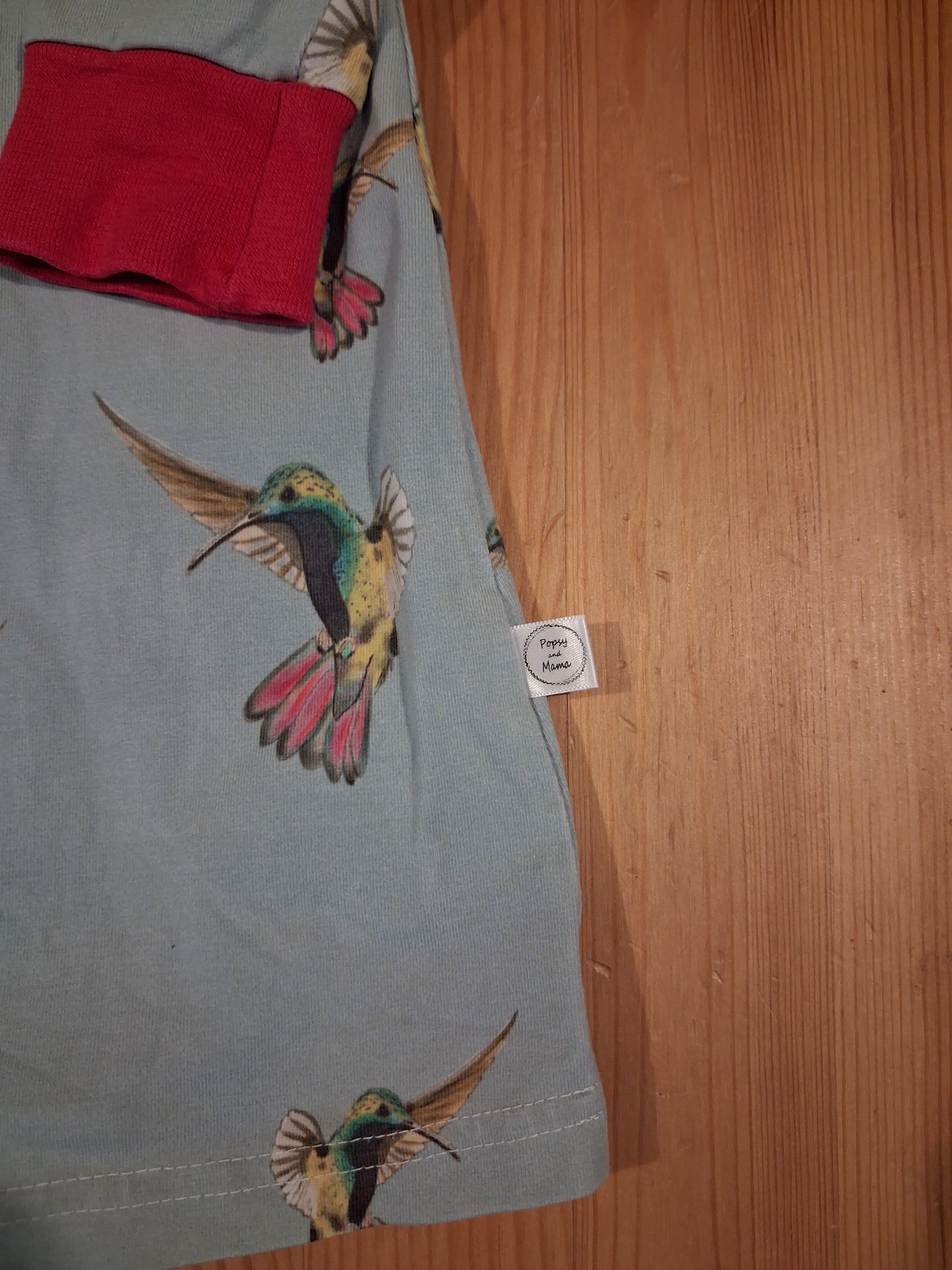 Handmade Hummingbird Tunic Style Top - Girls 3-4 years - Popsy & Mama