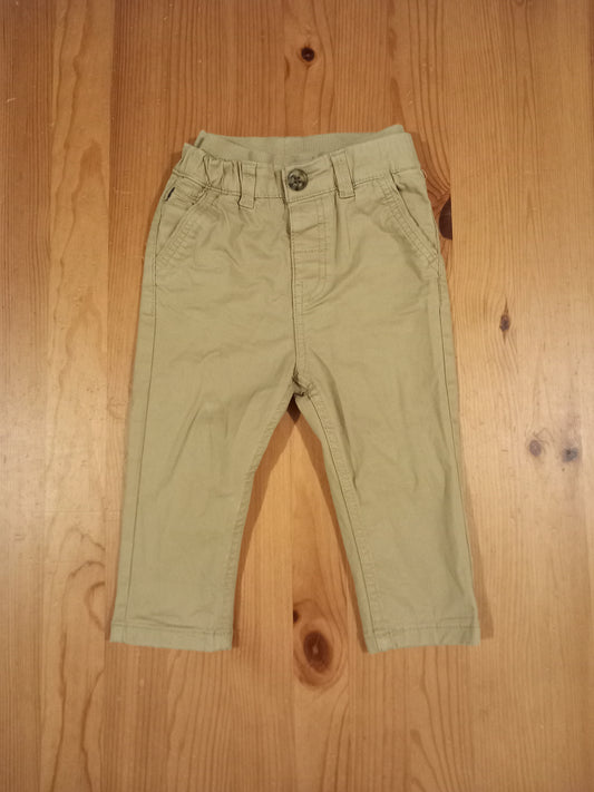 Chino Style Trousers With Elasticated Waistband - Boys 9-12 months - Mothercare