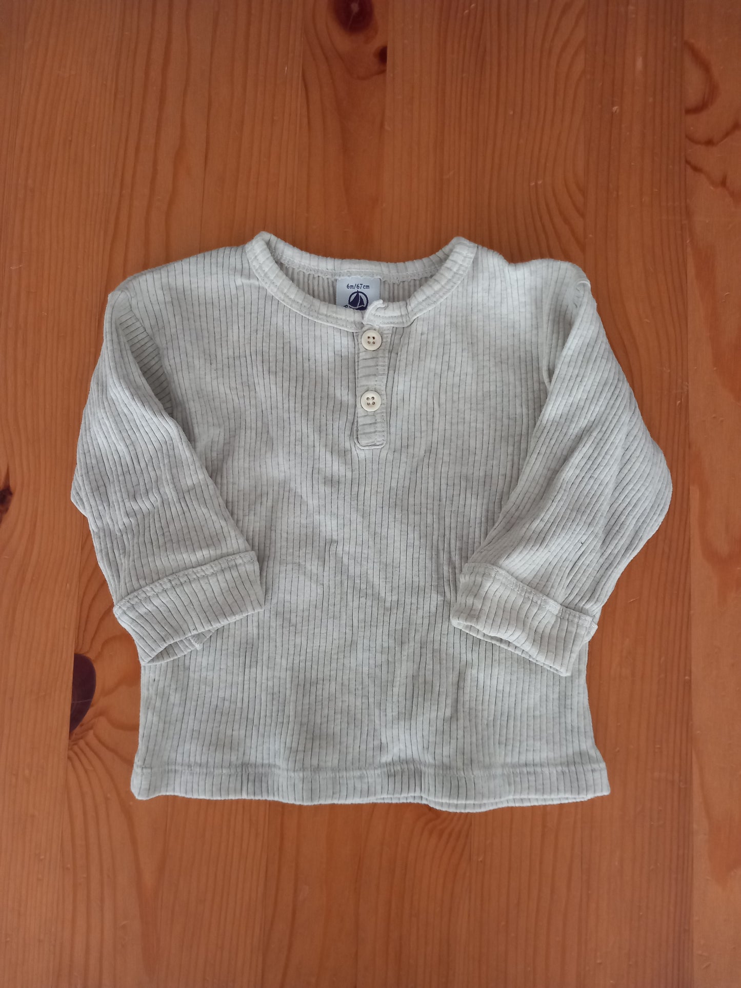 Dungarees & Long Sleeve Top Set - Unisex 6 months - Petit Bateau