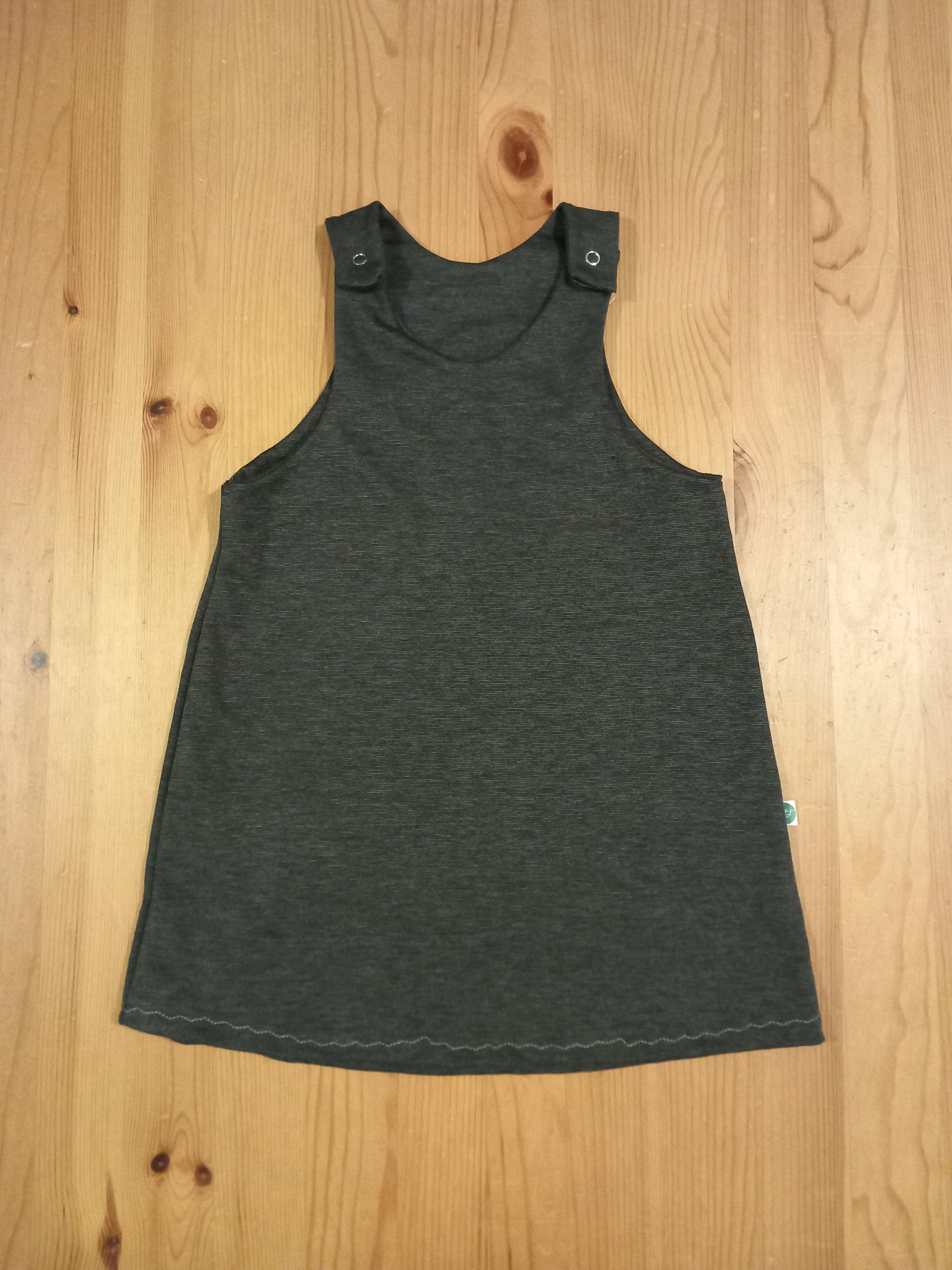 Handmade Grey Pinafore Dress - Girls 3-4 years - Little J Clothing