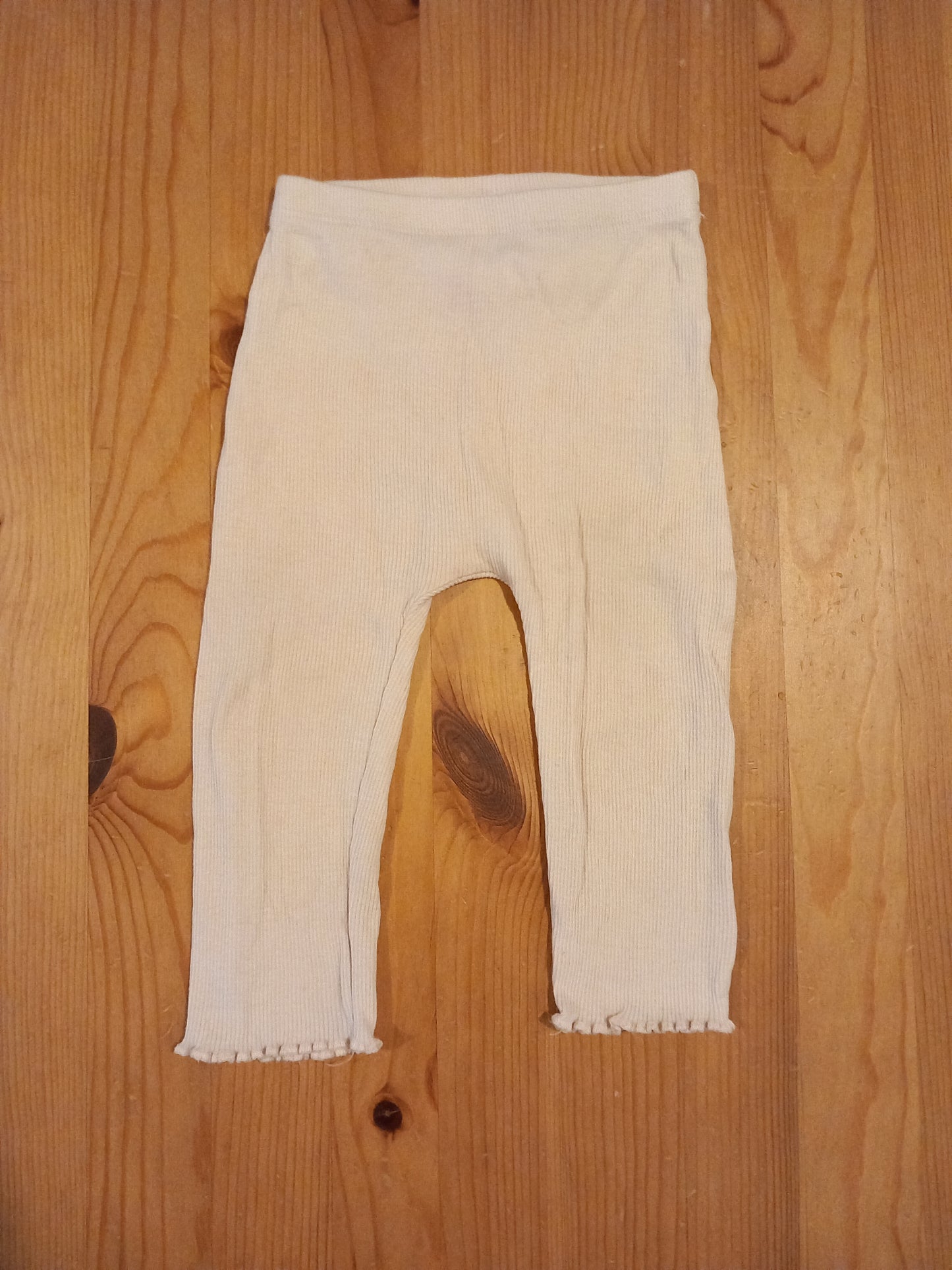 Light Pink Ribbed Leggings - Girls 9-12 months - Matalan