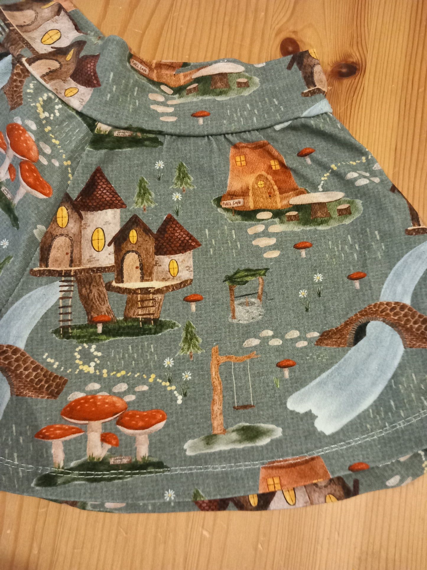 Handmade Wide Leg Fairy Garden Shorts - Girls 4-5 years - Bunny & Bear Clothing