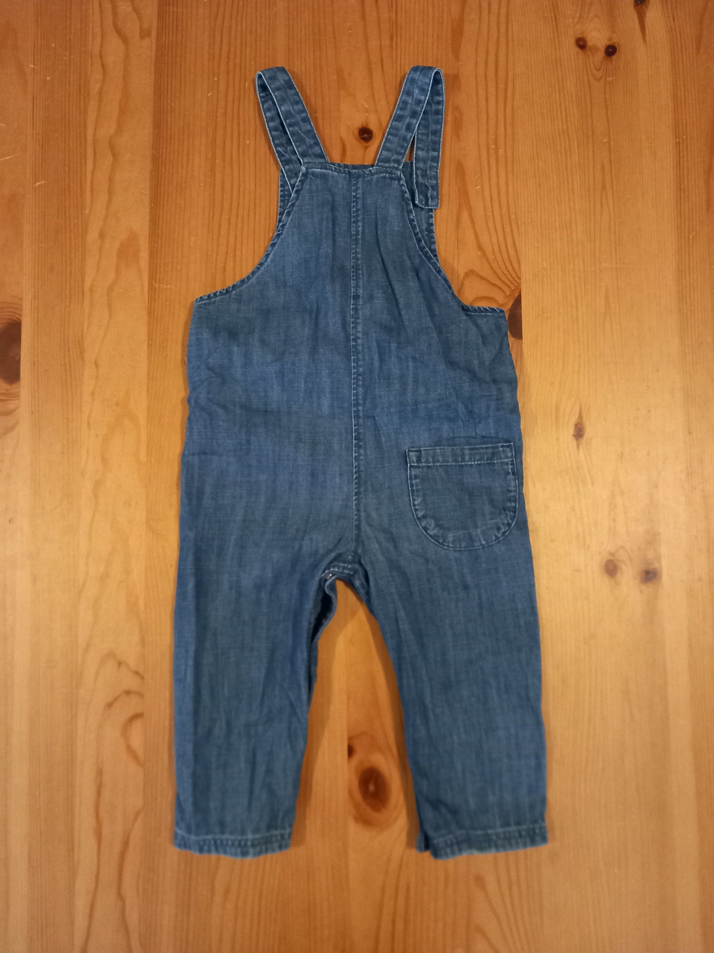 Denim Boat Dungarees & Long Sleeve Bodysuit Set - Boys 12-18 months - M&S