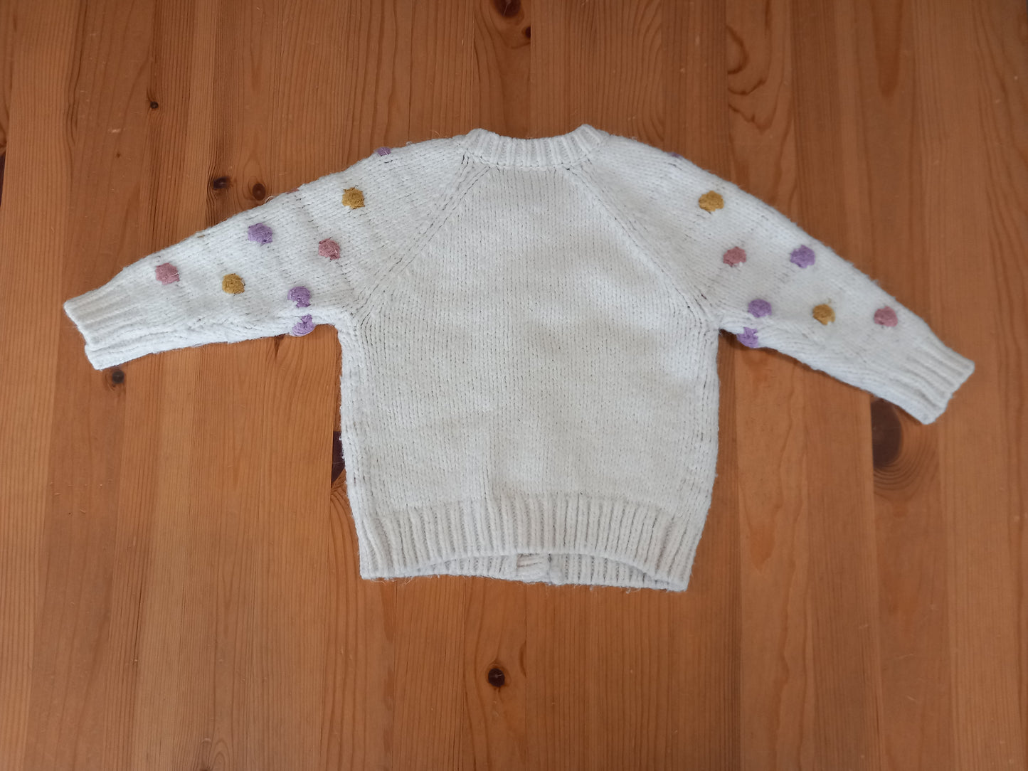 Chunky Knit Spots Cardigan - Girls 12-18 months - Next