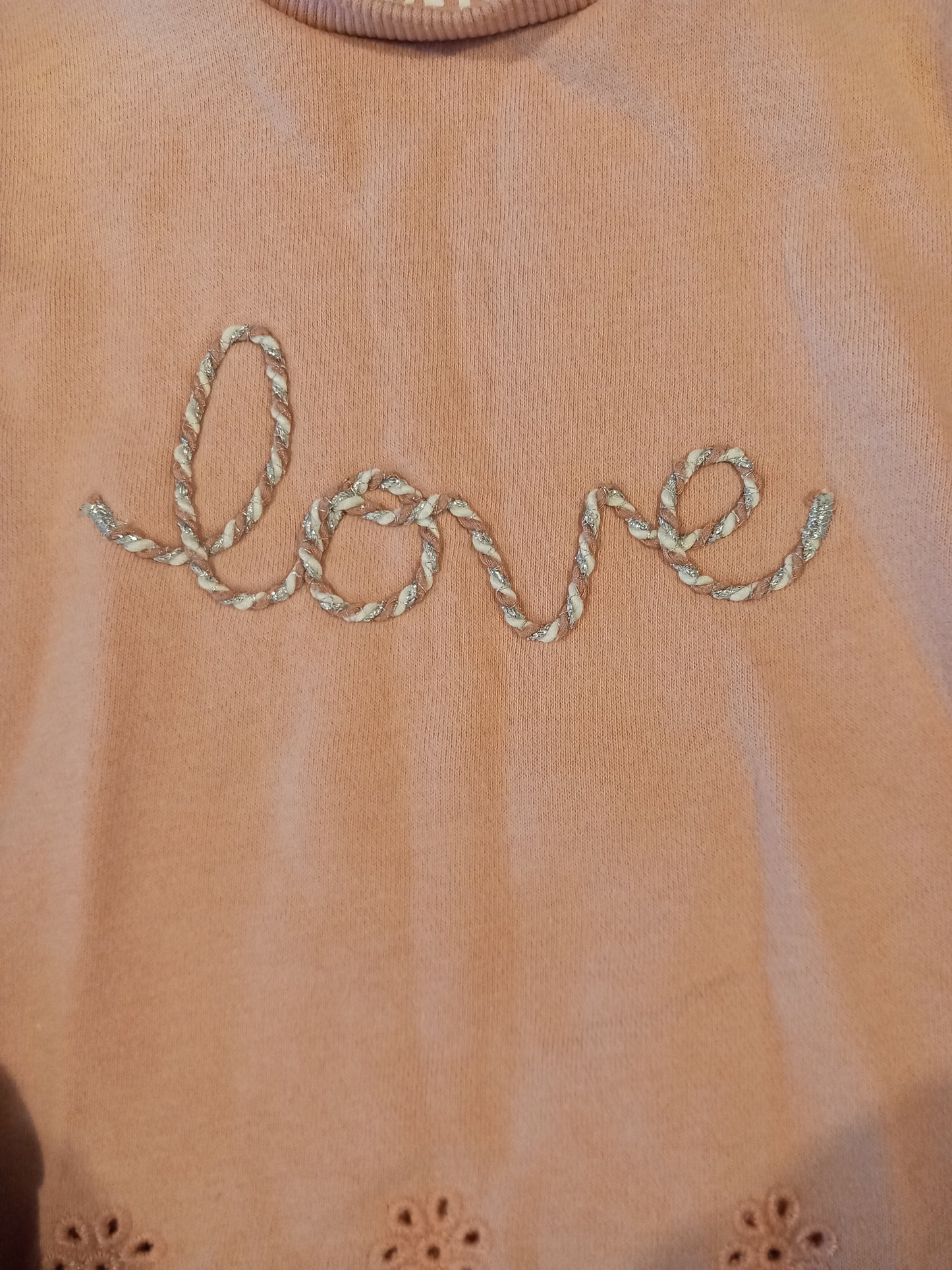 Light Pink 'Love' Sweatshirt - Girls 12-18 months - F&F
