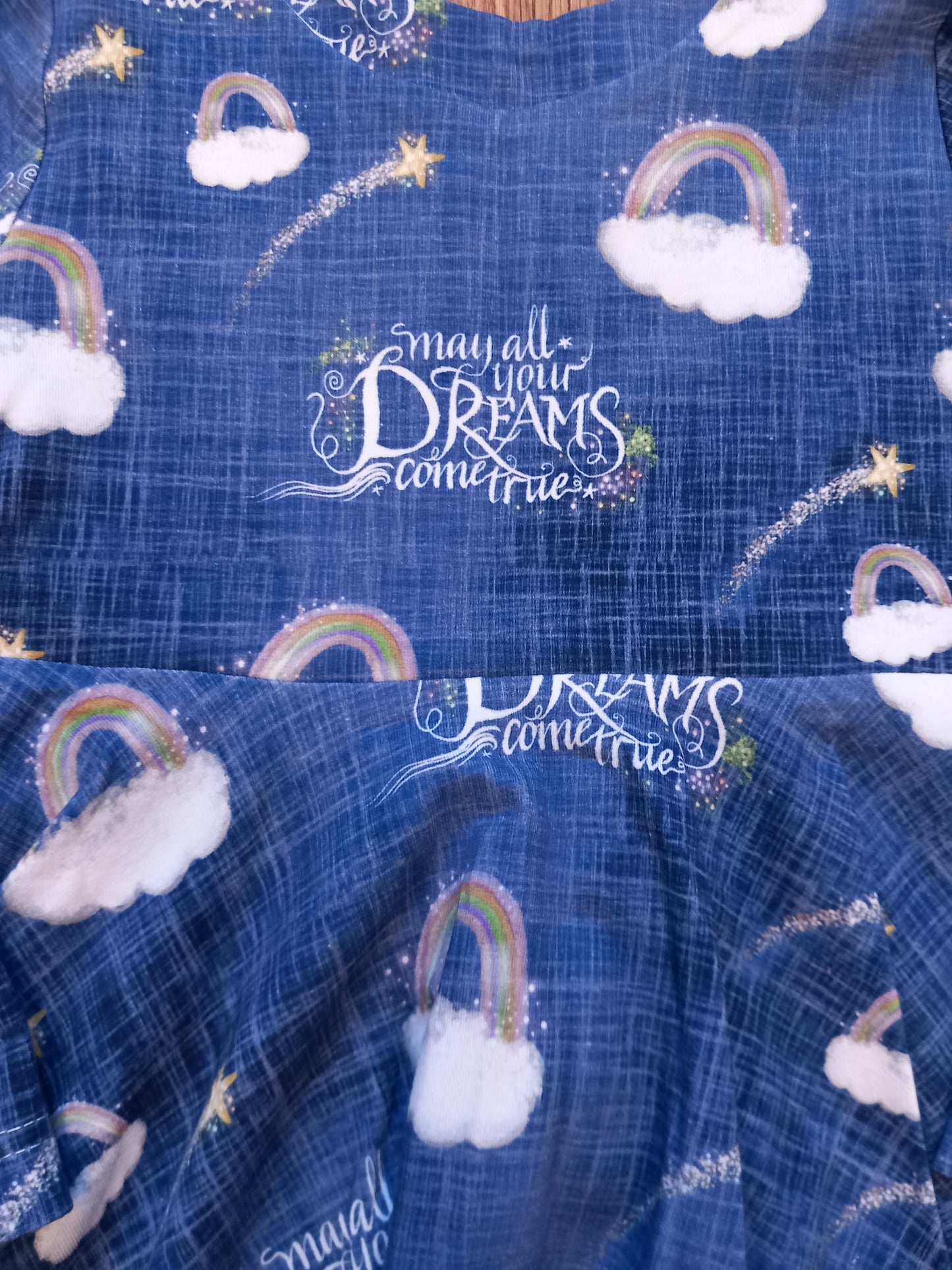 Handmade Long Sleeve Dreams Dress - Girls 4-5 years - Me & Three