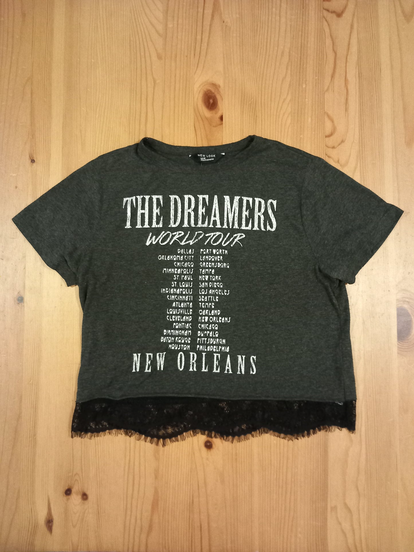 Grey 'The Dreamers' Cropped Oversized T-Shirt - Girls 12-13 years - New Look