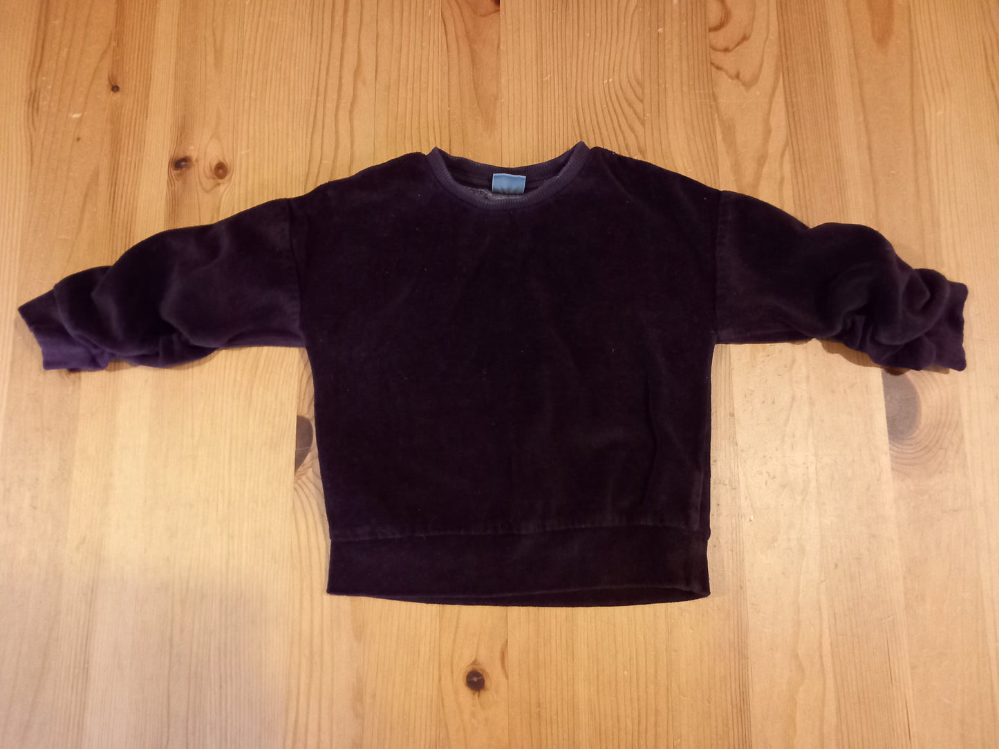 Purple Soft Feel Sweatshirt With Feature Sleeves - Girls 9-12 months - Next