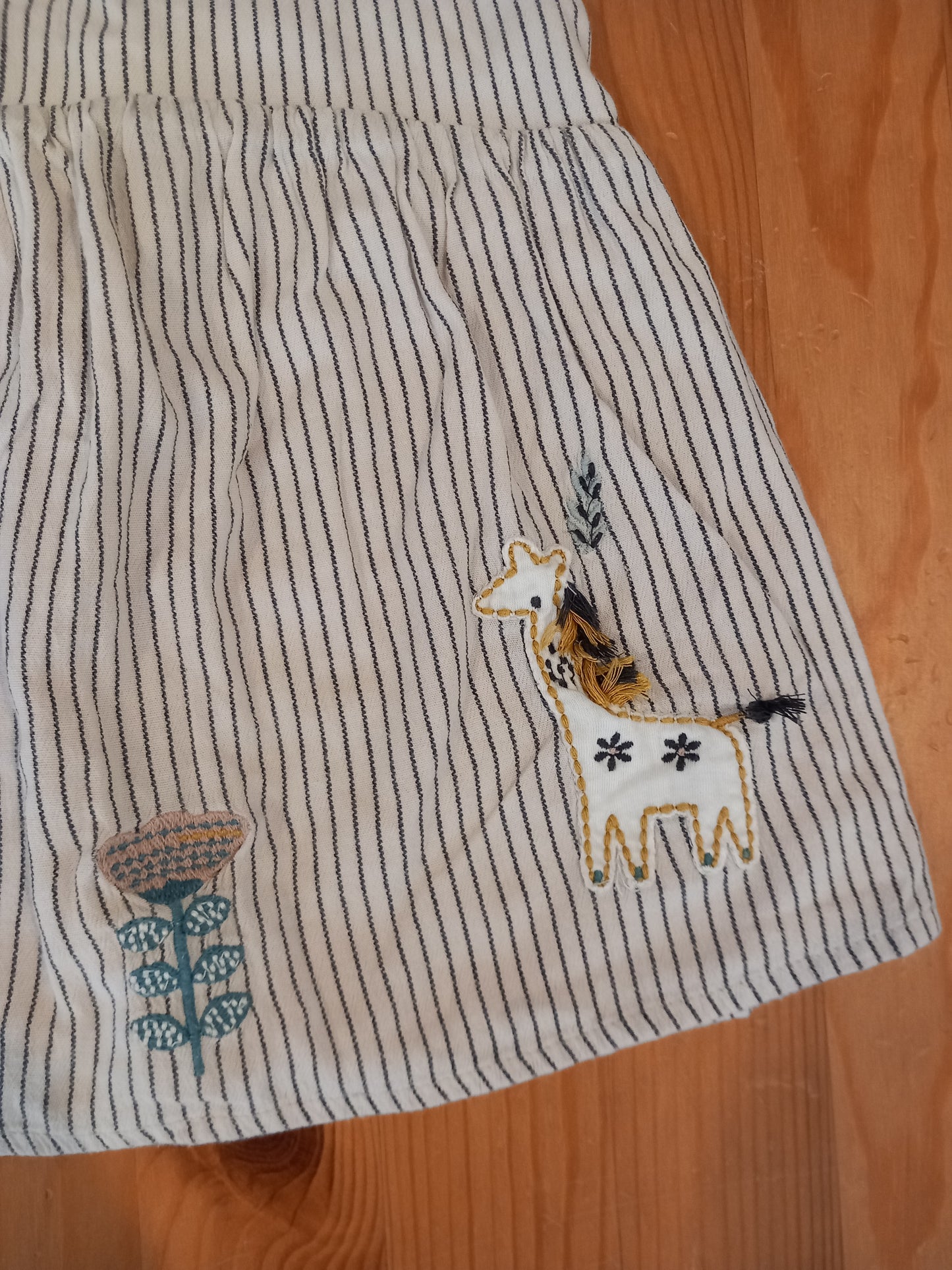 Lined Striped Pictures Top - Girls 12-18 months - TU