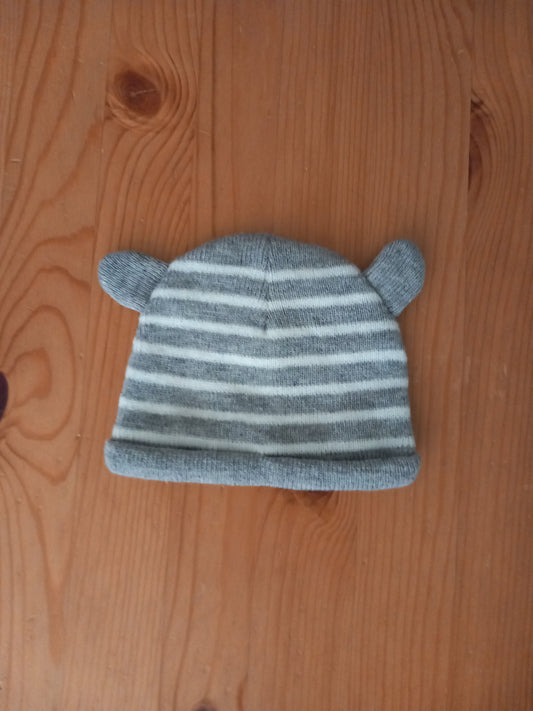 Striped Hat With Ears - Boys up to 3 months - TU
