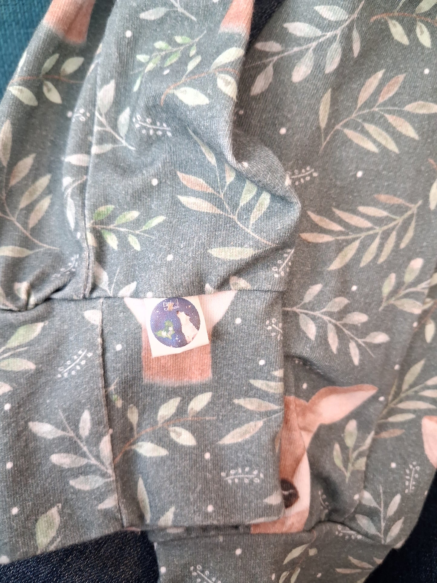 Handmade Deer & Nature Dungarees - Girls 4-5 years - Little J Clothing
