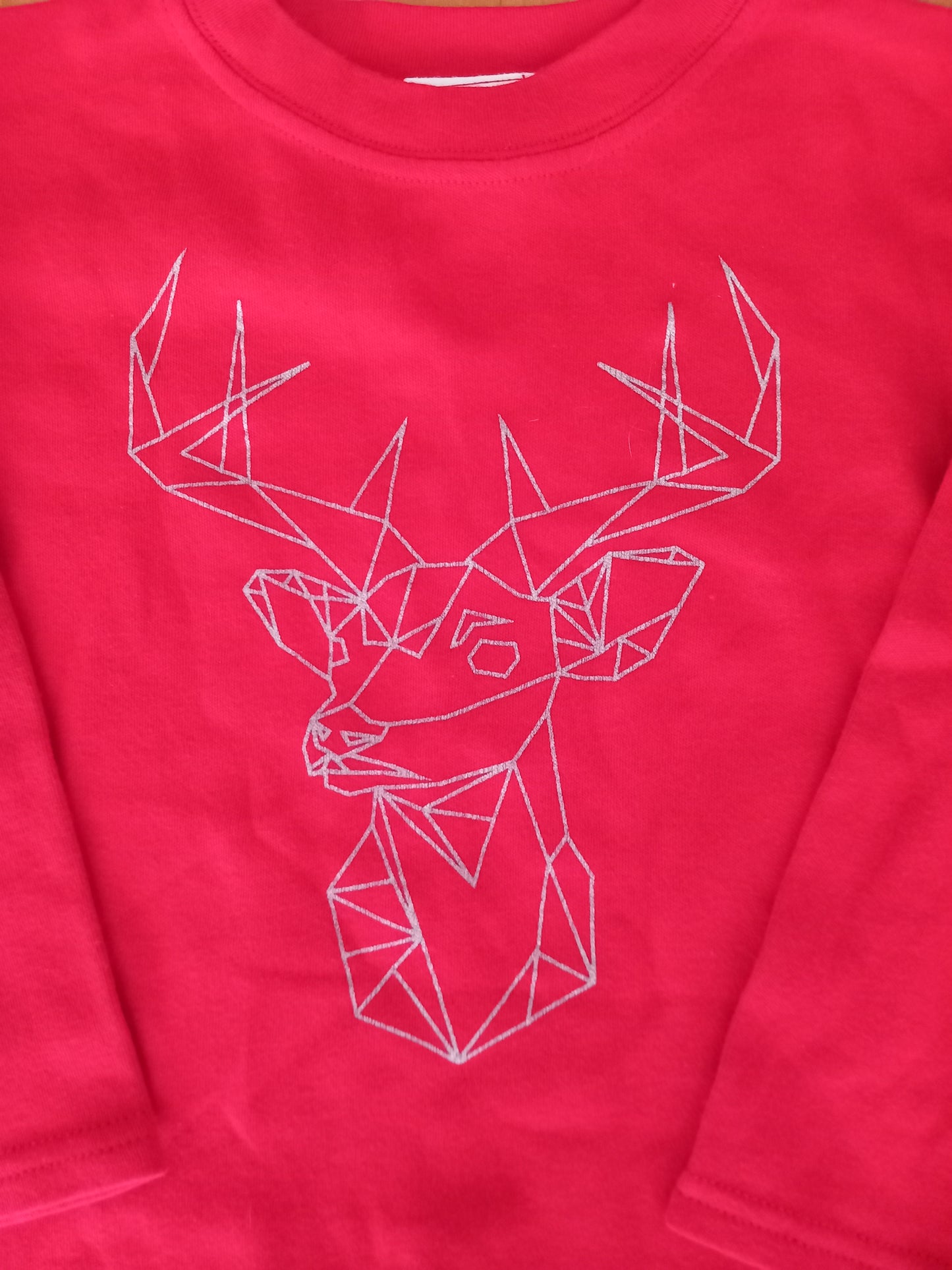 Red Reindeer Christmas Long Sleeve Top - Unisex 1-2 years - Fred & Noah